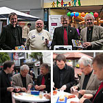 Aktion "Currywurst gegen Sachspende" | Stefan Politze beim fairKauf Kaufhaus
